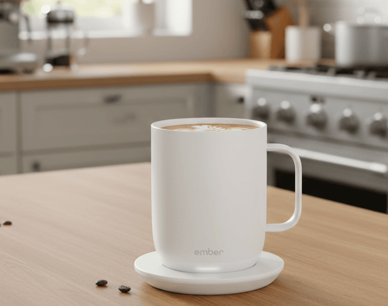 Ember Smart Mug 2 keeping coffee hot