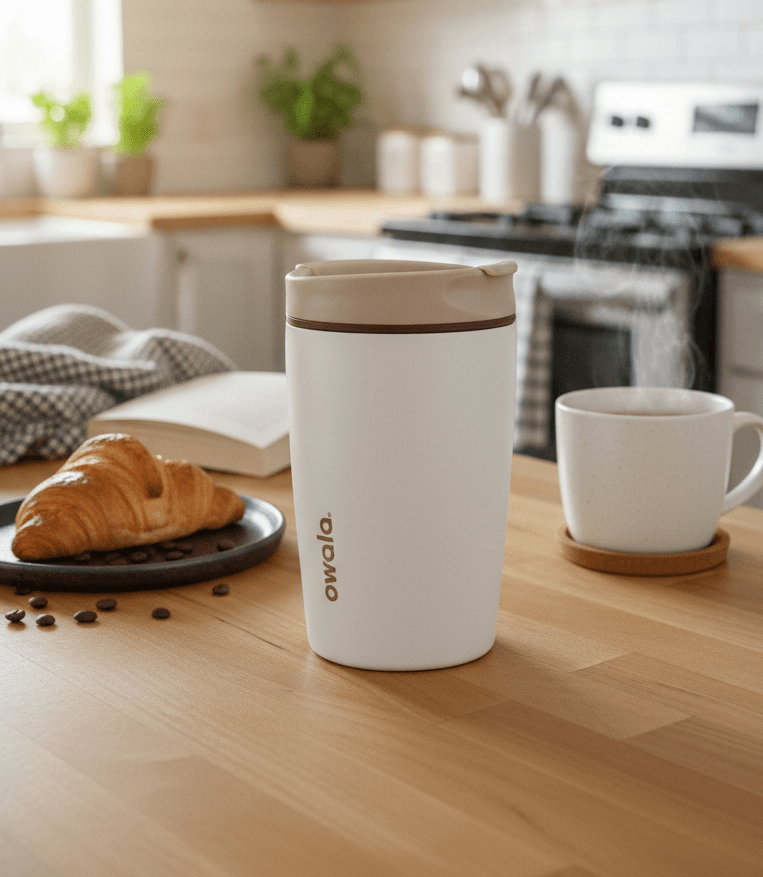 Safe & spill-free coffee mug for office and travel use